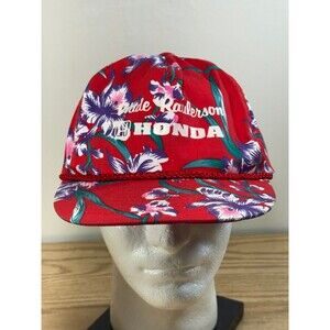 Vintage Wade Raulerson Honda‎ Dealership Gainesville Florida Snapback Hat Floral
